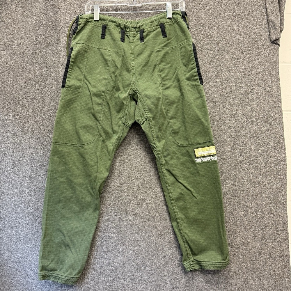 93 Brand Jiu Jitsu Pants Olive Green Ripstop Jogger Martial Arts Womens F4